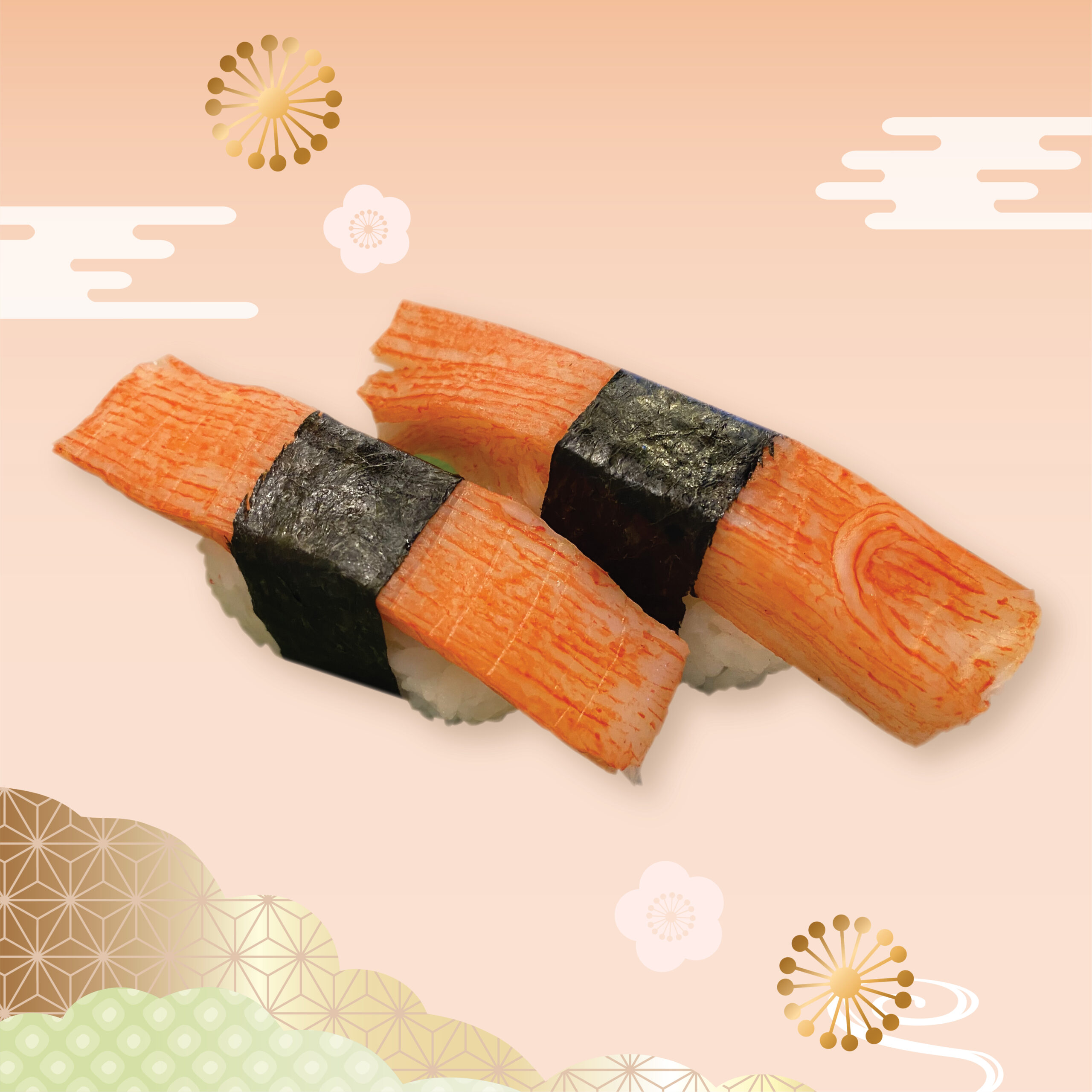 蟹柳壽司 2件 Oi Shi Sushi 千の味刺身壽司專門店